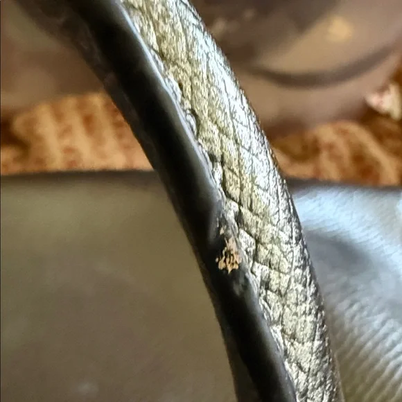 Coach Metallic Silver Handbag - Picture 6 of 7